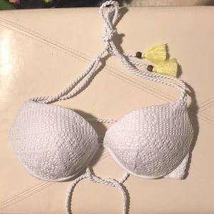 Victoria’s Secret white crochet bikini top